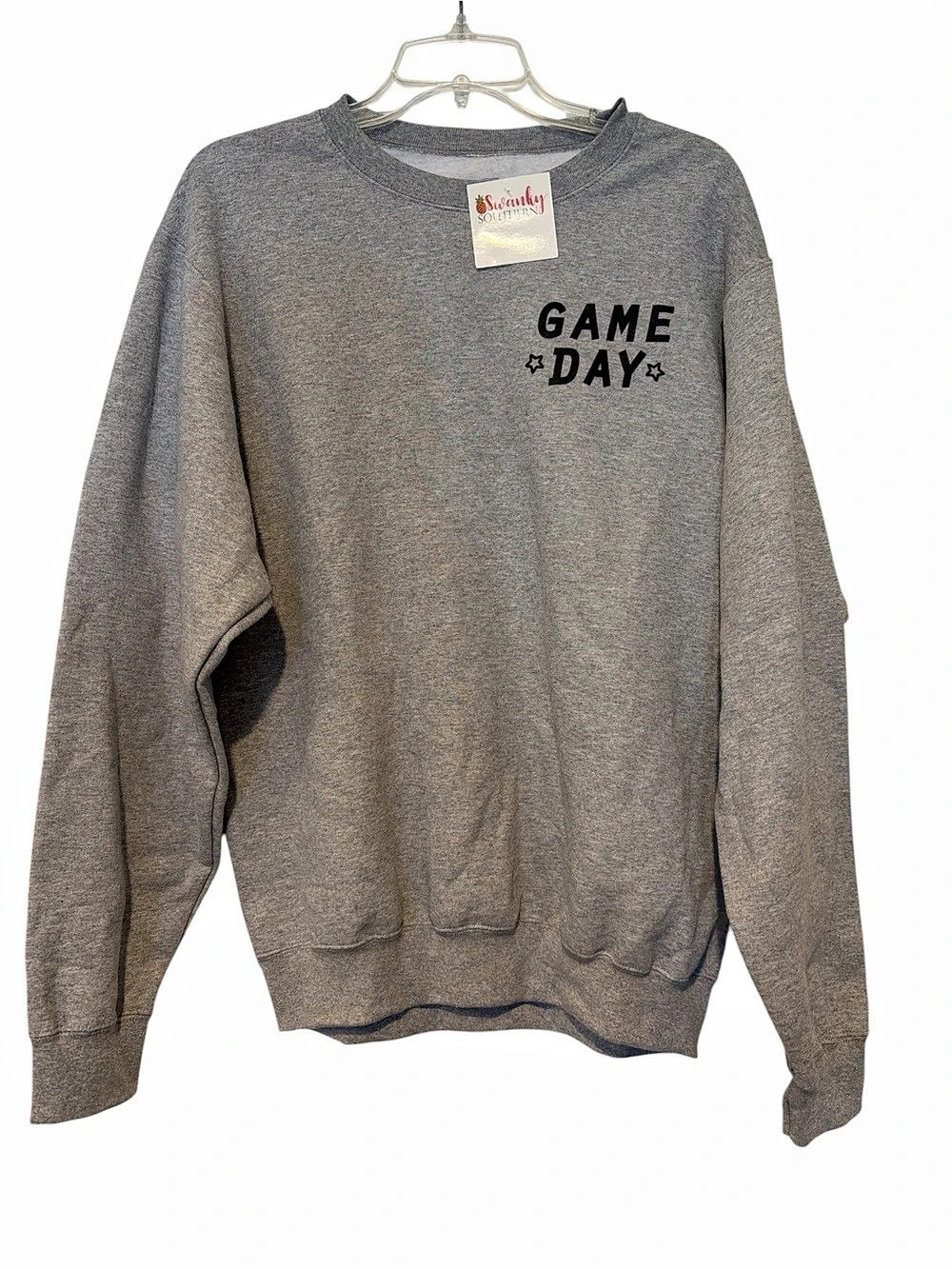 SouthernBliss Company Medium Tide Game Day Graphic Sweatshirt in Gray